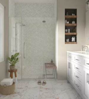 tiled bathroom